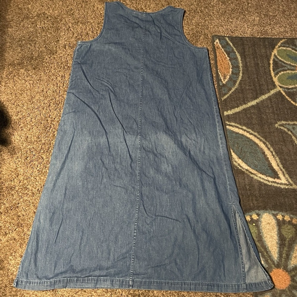 Vtg Denim Specialty Collection Long Denim Women's Dress 90s Size XL - Picture 5 of 5